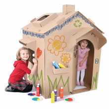 Factory Wholesale Easy Assembled Eco-friendly Paper House For Kids